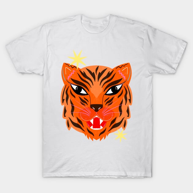 Fierce Tiger T-Shirt by Melissa Donne Studio